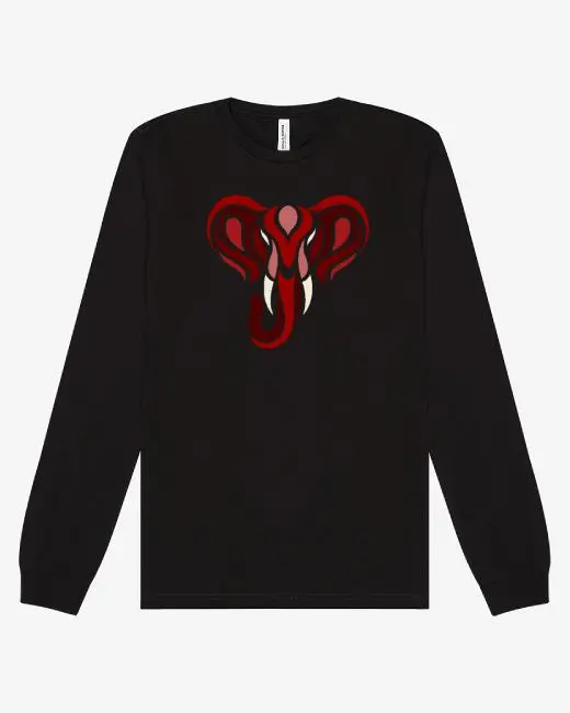 Crimson Elephant Long Sleeve Tee