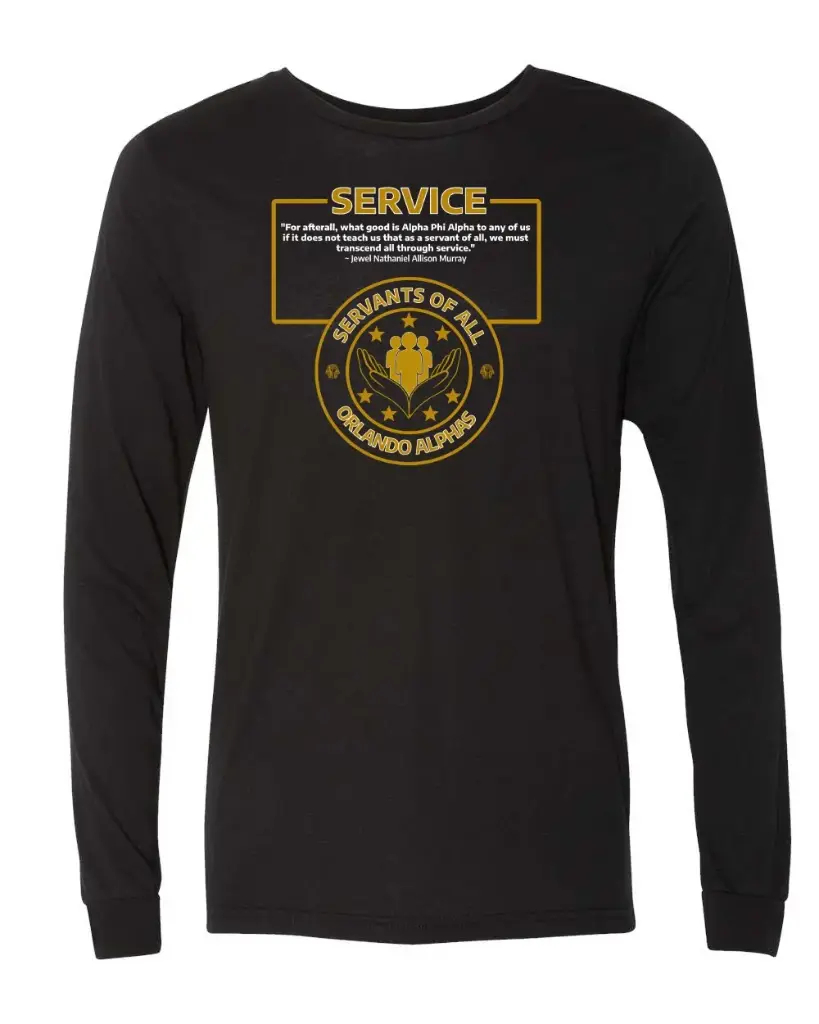 Orlando Alphas "Servants of All" Service Long-Sleeved T-Shirt