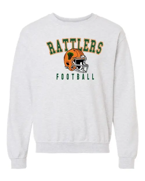 Gray Rattler Football Crewneck Sweatshirt
