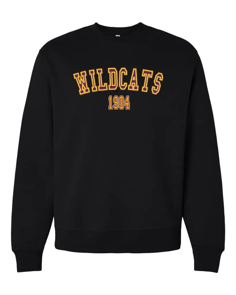 Black Wildcats 1904 Crewneck Sweatshirt