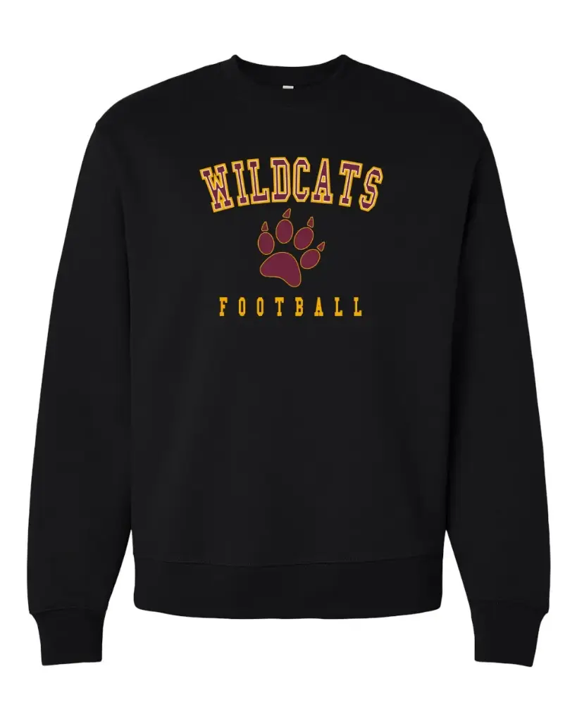 Black Wildcats Football Sweatshirt