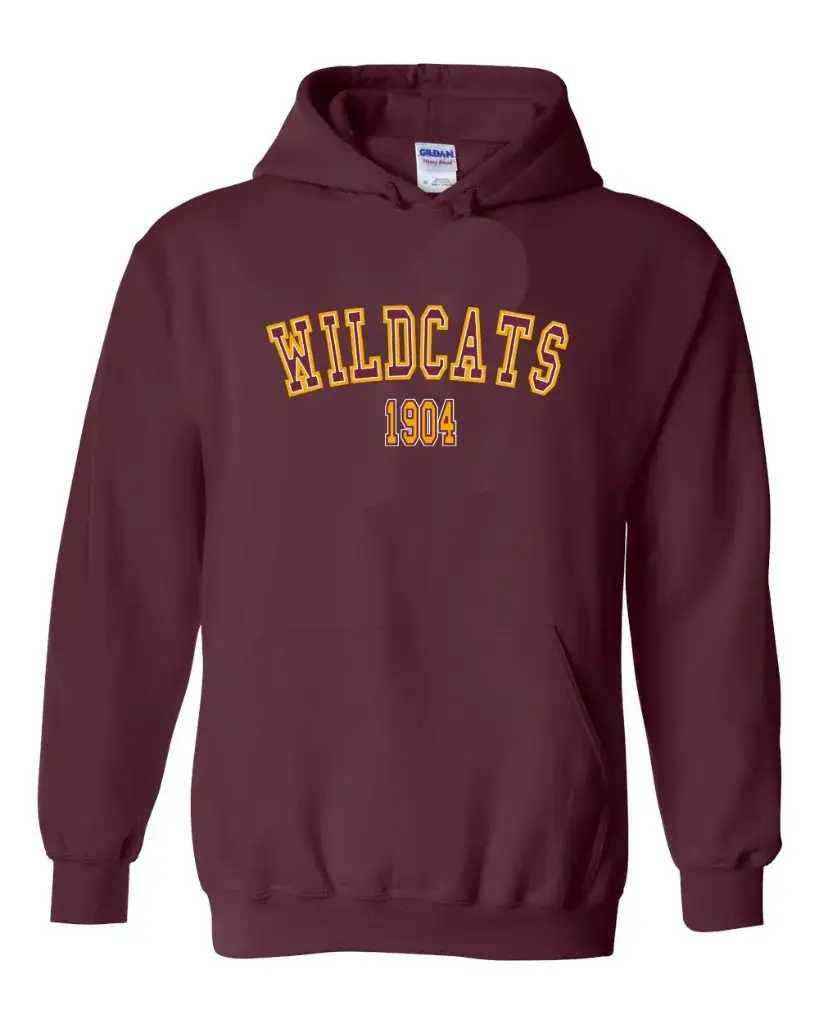 Maroon Wildcats 1904 Hoodie
