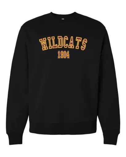 Black Wildcats 1904 Crewneck Sweatshirt