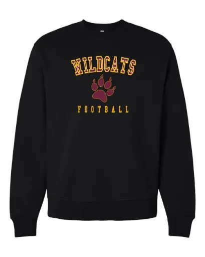 Black Wildcats Football Sweatshirt