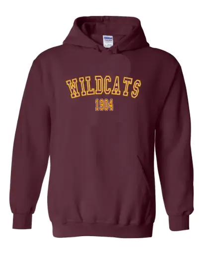 Maroon Wildcats 1904 Hoodie